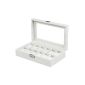 High quality watch box for 12 Songmics New Watches Box White JWB202 (clock)