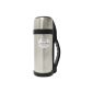 Elements Fine giant Thermos stainless steel with wide neck and pouring mechanism push-button 1.5 l (Kitchen)