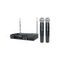 KAM KWM11 wireless microphone package - 2 x Microphones VHF with case