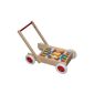 Wood Wenzel 350016 - Wooden trolley with blocks (Baby Product)