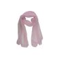 Sassy You ladies 100% silk scarf Transparent - 150cm x 45cm (Textiles)