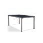 Winners 1780-50 Exclusiv table with Puroplan plate 165 x 95 cm, aluminum frame graphite, slate tabletop decor anthracite (garden products)
