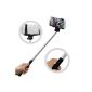 Expandable Selfie rod stick, URPOWER® Pro 2-in-1 Self-portrait monopod Selfie Stick Hand tripod monopod with built-in Bluetooth remote shutter for iPhone 6, iPhone 5 5S 5C 6 Plus 6+ 4S, Samsung Galaxy S5 S4 S3 Note 4 3 2 and other smartphones (Black) (Wireless Phone Accessory)