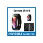 INVISIBLE screen protector for your Samsung Galaxy Gear Fit (Front) which is made of a scratch-resistant material (Wireless Phone Accessory)