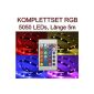 SET RGB 24er: LED Strip Stripe 5m + transformer + controller IR 24 PCBs (Electronics)