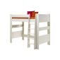 Steens for Kids, loft bed, couch surface 90x200, divisible, MDF white (household goods)