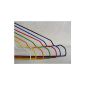 Wire hangers - quality galvanized steel with colored coating - thickness about 2.3 mm - width about 40 cm (100, Purple) (household goods)