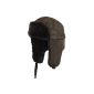Brubaker fur hat aviator hat lining EXTRA STRONG black or brown (Clothing)