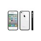 Classic Shell Bumper Bumper for iPhone 4 and 4S.  Metal buttons.  Rubber & Plastic.  Black (Accessory)