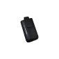Suncase Original Genuine Leather Case with retreat function with return function for Samsung E2600 black (Accessories)
