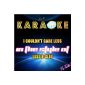 I Could not Care Less (In the Style of Leslie Clio) [Karaoke Version] (MP3 Download)
