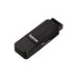 Hama card reader with aluminum case (SD, SDHC, SDXC, microSD / microSDHC / microSDXC, USB 3.0), black (Accessories)