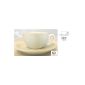 Nuova Point Cappuccino Cups, Cappuccino Cup PALERMO B58 white 6St O / U (as ACF) (household goods)