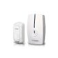 E-PRANCE® EP-15004 Wireless Portable wireless doorbell 1000ft / 300m range 52 different ring tones Easy installation 1 & 1 doorbell doorbell White (Electronics)