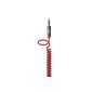 Belkin MixIt audio coiled cable (3.5 mm to 3.5 mm jack, 1.8m) red (Accessories)