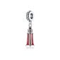 Pandora Women's Charm Lighthouse 925 sterling silver enamel white / red 791137EN42 (jewelry)