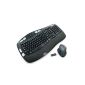 Logitech Wave Pro Keyboard + Mouse wireless black relabeled (German keyboard layout, QWERTY)