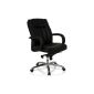HJH Office 600 956 office chair / executive chair XXL F 100 imitation leather, black (household goods)