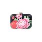 The Modeuse floral black clutch bag Pouch (Clothing)