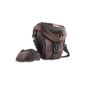 Mantona Colt SLR Camera Case (universal case with quick access, dust, carrying strap and accessories compartment) Brown (Accessories)