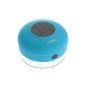 MEMTEQ® Mini Speaker Speakers Speaker Bluetooth Wireless Portable Stereo Waterproof Suction Microphone for Apple iPhone 6 Plus, iPhone 6, iPhone 5S, 5C, 5, 4S, 4, iPad Air, iPad 4, 3, 2, iPad Mini, iPod Touch Samsung Galaxy S5, S4, S3, Note 4, Note 3, Note 2, Galaxy Tab, Nexus 10, 7, 5, 4, G3 LG Optimus, HTC One, M8, Moto G, Moto X, Smartphones, Tablet PC, Computer, Laptop, MP3 Player, TV, cars and all devices supporting Bluetooth (Blue) (Kitchen)