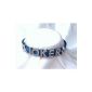 Rhinestone dog collar with name size XS in Blue (Misc.)