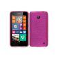 Silicone Case for Nokia Lumia 630 - brushed pink - Cover PhoneNatic ​​Hard Case (Electronics)