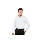VB Shirt, standard cut, white - gray interior interlining contrast - wrinkle (Clothing)