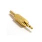 3.5 mm Jack 4 Poles Sheet Welding Terminal To Audio or Video cable Gold-plated (Electronics)