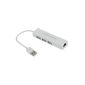 1 RJ45 Ethernet LAN Network Adapter with USB 3-Port Hub for Laptop Notebook Windows 8 Windows 7 Mac OS (Electronics)