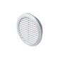 Ventilation Ø 100 mm round white plastic insect net exhaust grille Supply exhaust ventilation grid T30