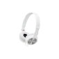 MDR-ZX300W.AE Sony Headphones for MP3 / MP4 Player White (Electronics)