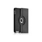 Seluxion Cover shell Case for Apple Ipad 2 Deluxe rotation sytem 360 degree black Stylus + Deluxe