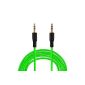 VEO | 3.5mm stereo audio jack cable | Braided Aux Cable - Ideal for use in the car with iPod, iPad, iPhone, Samsung Galaxy, HTC, MP3, smartphone, etc. - 1.5 meters - Green (Electronics)