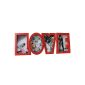 Wanted WA0691RD Photo Frame Red Plastic Love (Others)