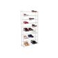 Shoe rack - white - 72.5 x 24.5cm x 139 - up to 10 levels and 40 pairs - OTHER MODELS TO CHOOSE