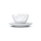 Fifty Eight T011501 Espresso cup with handle kissing hard porcelain 100 ml, white (household goods)