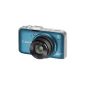 Canon PowerShot SX230 HS Digital Camera (12MP, 14x opt. Zoom, 7.6 cm (3 inch) display, Full HD, GPS, image stabilized) Blue (Electronics)