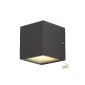 Wall light Sitra Cube cubic anthracite (household goods)