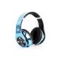 Bluedio R + Legend Verson Bluetooth Headset revolutionary 8 Tracks 8 driver units support NFC Bluetooth4.0 deep bass music effect Wireless Headphones On Ear Headphones retail gift package (Blue) (Electronics)