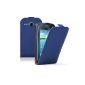 Membrane - Ultra Slim Case Blue Samsung Galaxy Core (GT-i8260 / GT-i8262 Duos) - Flip Cover Case (Electronics)