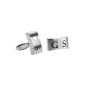 Stainless steel cufflinks with your personal engraving for men (jewelry)