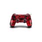 Playstation 4 (PS4) Controller Skin Sticker Design Stickers - Red Digital Camo (video game)