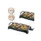 Teppanyaki griddle plate (griddle with 2300W, fast cooking, Multigrill with Hot Zone Bratzone)