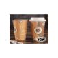 Cafe to go coffee mug 300 ml PREMIUM with lid, hot beverage cups 100 pieces