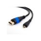 KabelDirekt Micro Series High Performance HDMI cable 1.4a Compatible Ethernet 2m (Accessory)