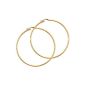 Robbez Masson - 650067.11: 9K Yellow Gold Hoop Woman - Wire Round 54 mm (Jewelry)