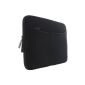 XiRRiX Netbook neoprene sleeve Universal with pocket - size: up to 25.9 cm (10.2 inches) - Black (Electronics)