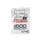 Xbox 360 - Xbox Live Microsoft Points Card - 1600 points - GTA IV Limited Edition (Accessories)