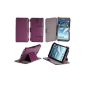 Case Samsung Galaxy Note 3 N9000 N9002 N9005 (WiFi / LTE / 4G) purple 32/64 GB Ultra Slim Leather Style with Stand - Case flip cover protective shell smartphone Galaxy Note GT-N9000 3 / N9002 / N9005 purple - Price discovery accessories pouch XEPTIO: Exceptional box!  (Electronic devices)